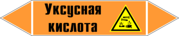 Маркировка трубопровода "уксусная кислота" (k06, пленка, 716х148 мм)" - Маркировка трубопроводов - Маркировки трубопроводов "КИСЛОТА" - Магазин охраны труда ohranatruda-shop.ru