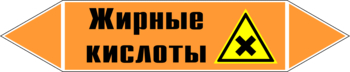 Маркировка трубопровода "жирные кислоты" (k16, пленка, 716х148 мм)" - Маркировка трубопроводов - Маркировки трубопроводов "КИСЛОТА" - Магазин охраны труда ohranatruda-shop.ru