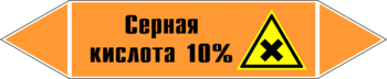 Маркировка трубопровода "серная кислота 10%" (k30, пленка, 716х148 мм)" - Маркировка трубопроводов - Маркировки трубопроводов "КИСЛОТА" - Магазин охраны труда ohranatruda-shop.ru