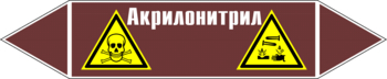 Маркировка трубопровода "акрилонитрил" (пленка, 507х105 мм) - Маркировка трубопроводов - Маркировки трубопроводов "ЖИДКОСТЬ" - Магазин охраны труда ohranatruda-shop.ru