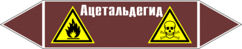 Маркировка трубопровода "ацетальдегид" (пленка, 252х52 мм) - Маркировка трубопроводов - Маркировки трубопроводов "ЖИДКОСТЬ" - Магазин охраны труда ohranatruda-shop.ru